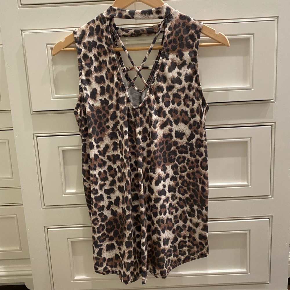 Animal print top
